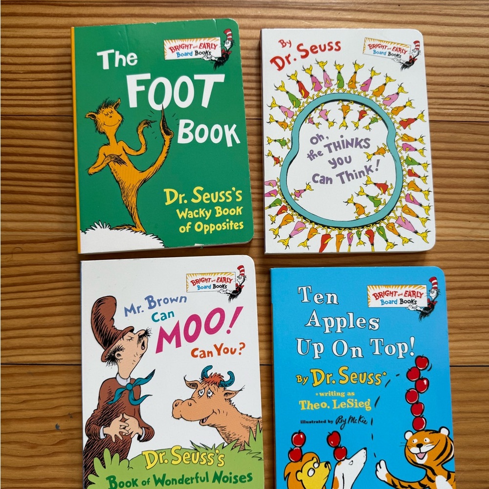 4 awesome Dr. Seuss Bright and Early Board Books Set